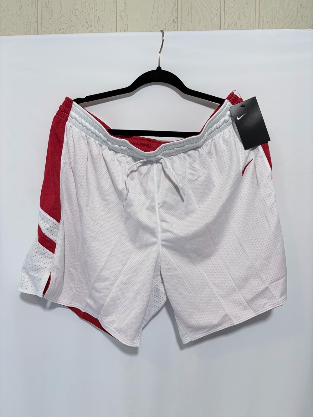 NWT Nike White/Red Basketball Shorts Women's Sz.3XL